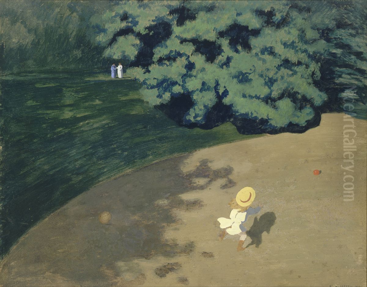 The Ball Oil Painting by Felix Vallotton