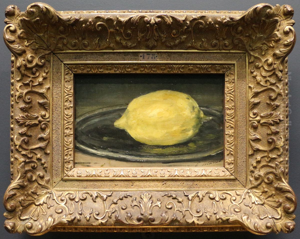 The Lemon Oil Painting by Edouard Manet