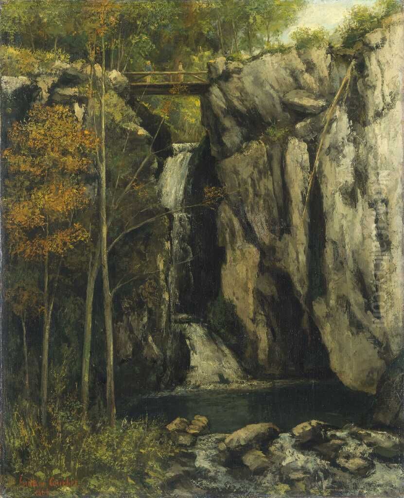 Gour de Conche Oil Painting by Gustave Courbet