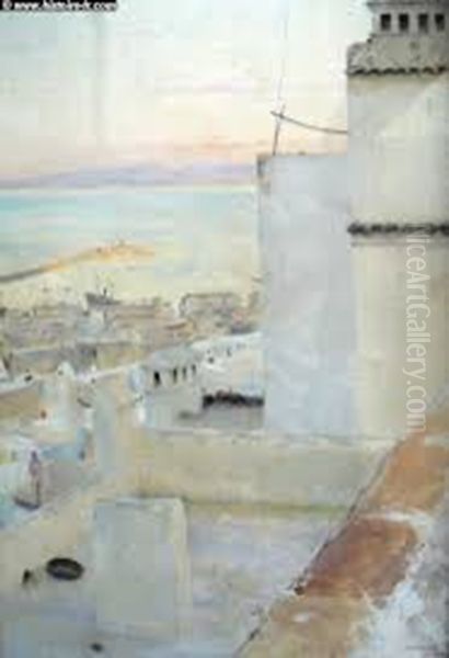 Le Port d'Alger Oil Painting by Jules-Alexis Muenier
