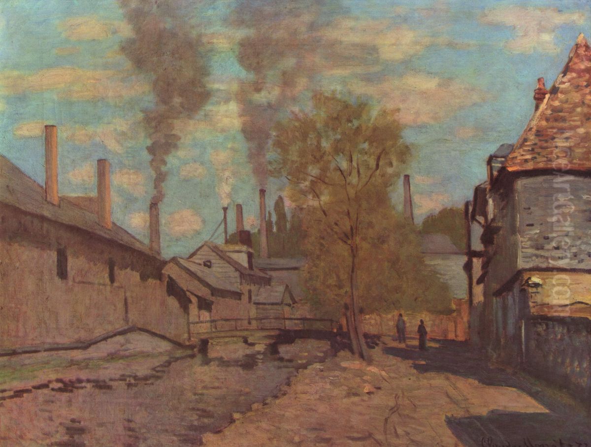 Der Bach von Robec Oil Painting by Claude Oscar Monet