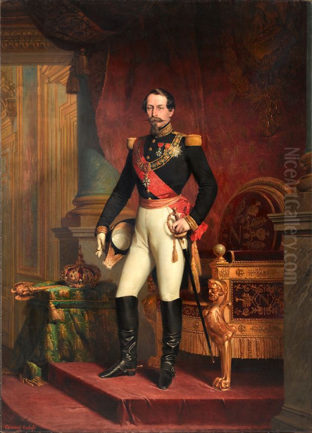 L'Empereur Napoleon III Oil Painting by Edouard Louis Dubufe
