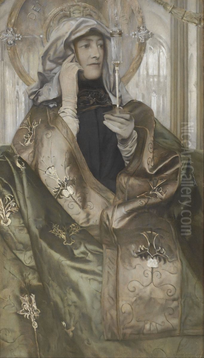 Incense Oil Painting by Fernand Khnopff