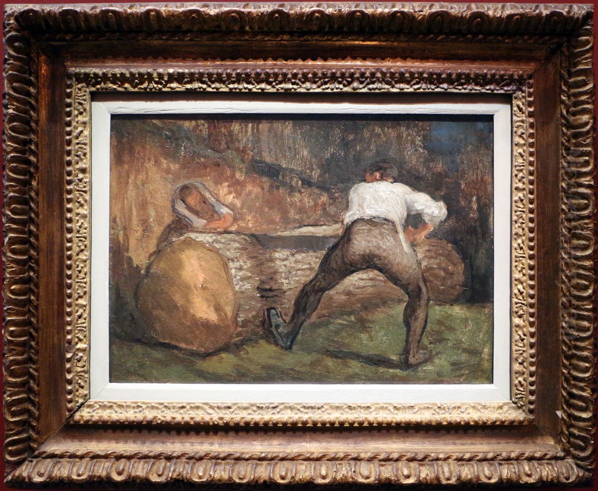The loggers Oil Painting by Jean-Francois Millet