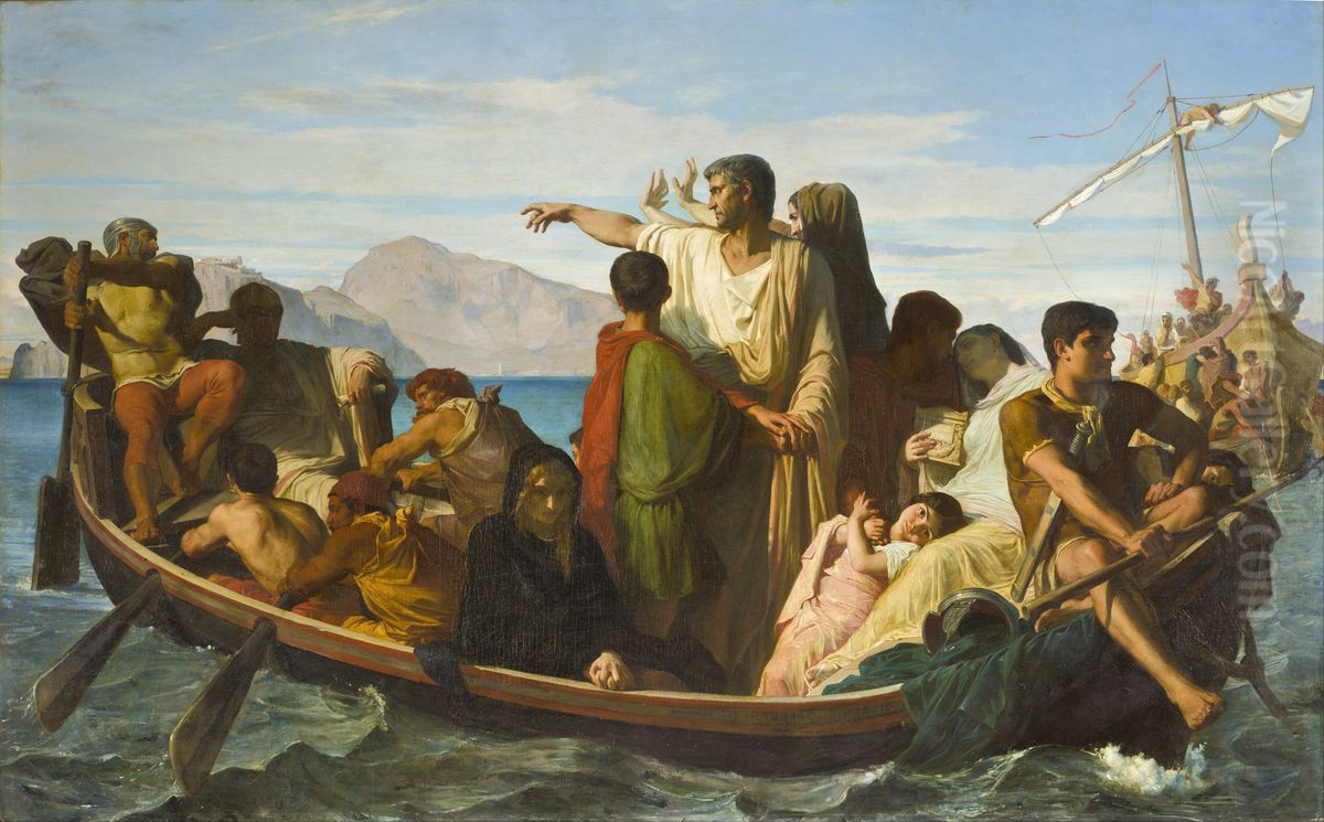 Les Exiles de Tibere Oil Painting by Felix-Joseph Barrias