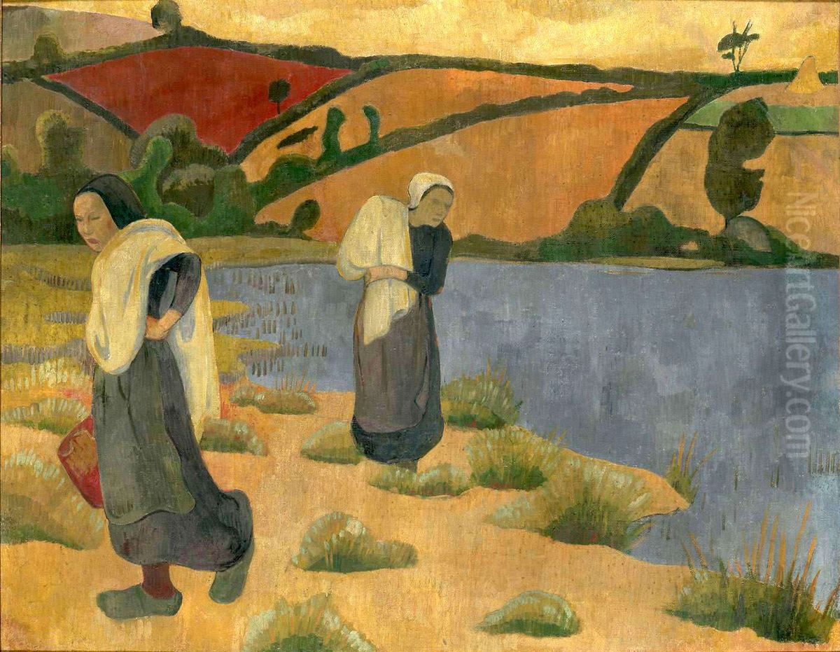 Les Laveuses a la Laita Oil Painting by Paul Serusier