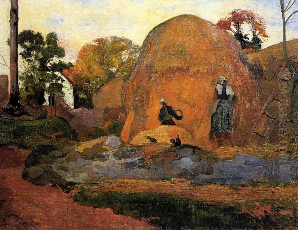 The Golden Harvest Oil Painting by Paul Gauguin