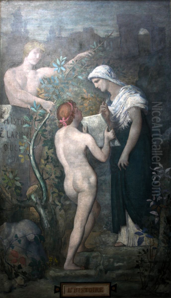 History Oil Painting by Pierre Puvis de Chavannes