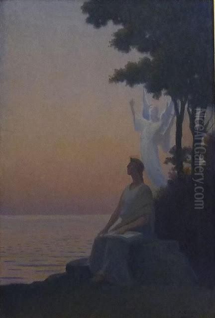 Inspiration Oil Painting by Alphonse Osbert