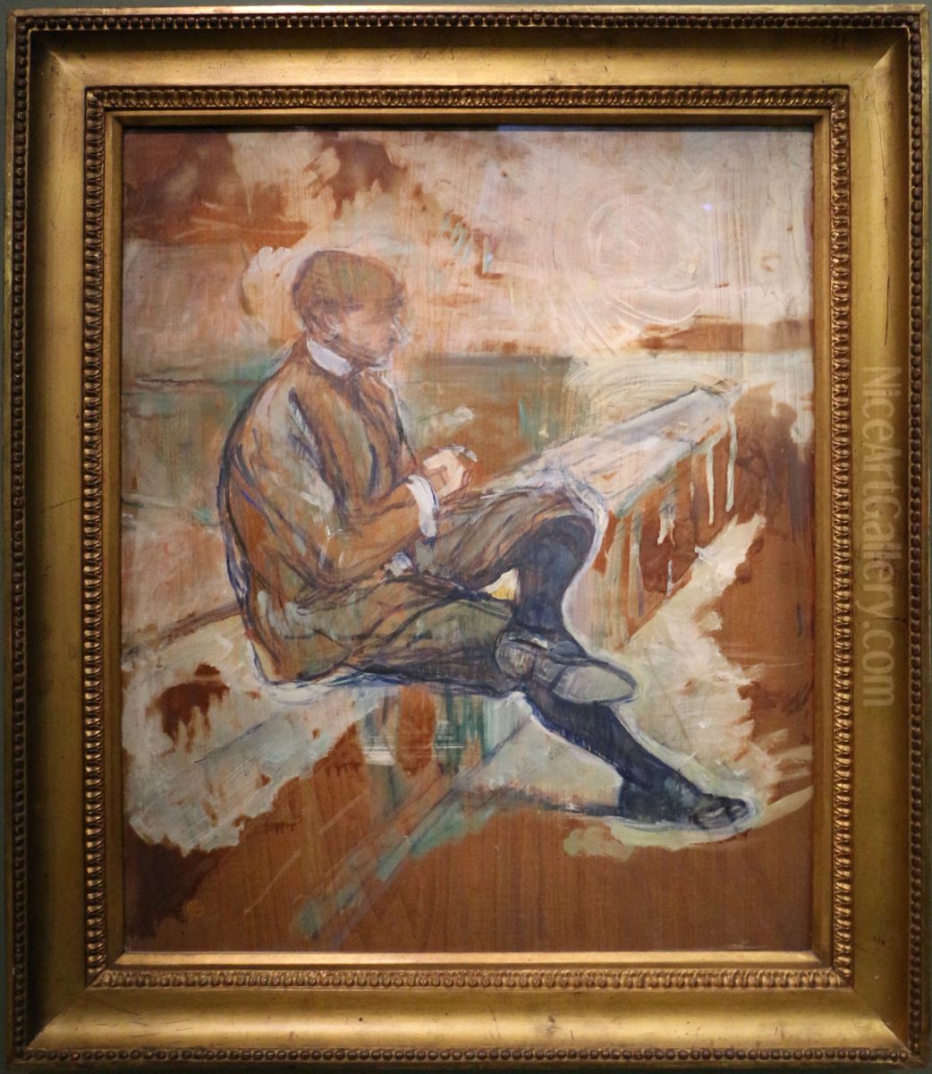 Louis Bougle Oil Painting by Henri De Toulouse-Lautrec