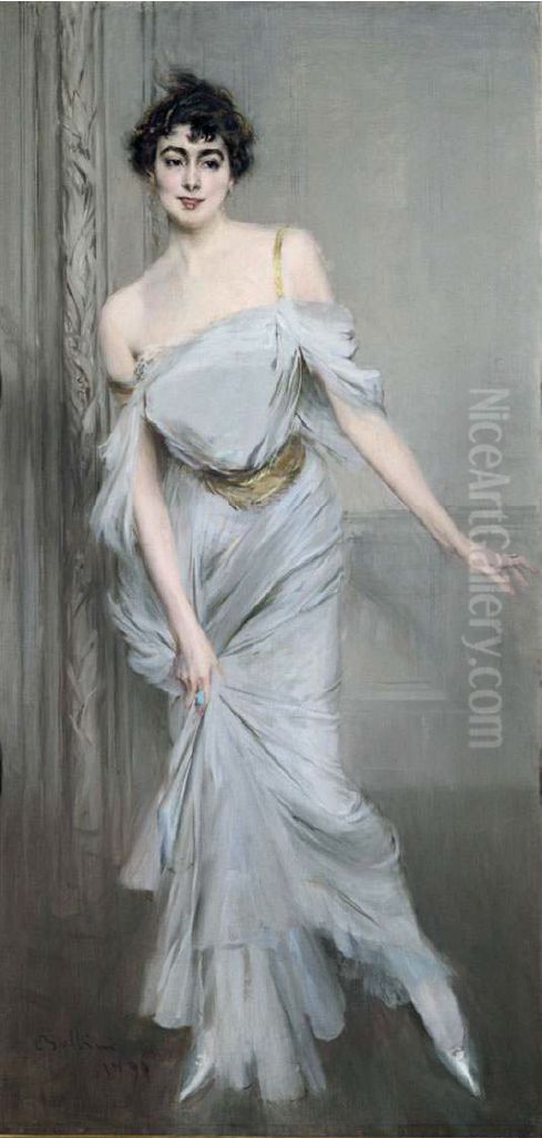 Madame Max Oil Painting by Giovanni Boldini