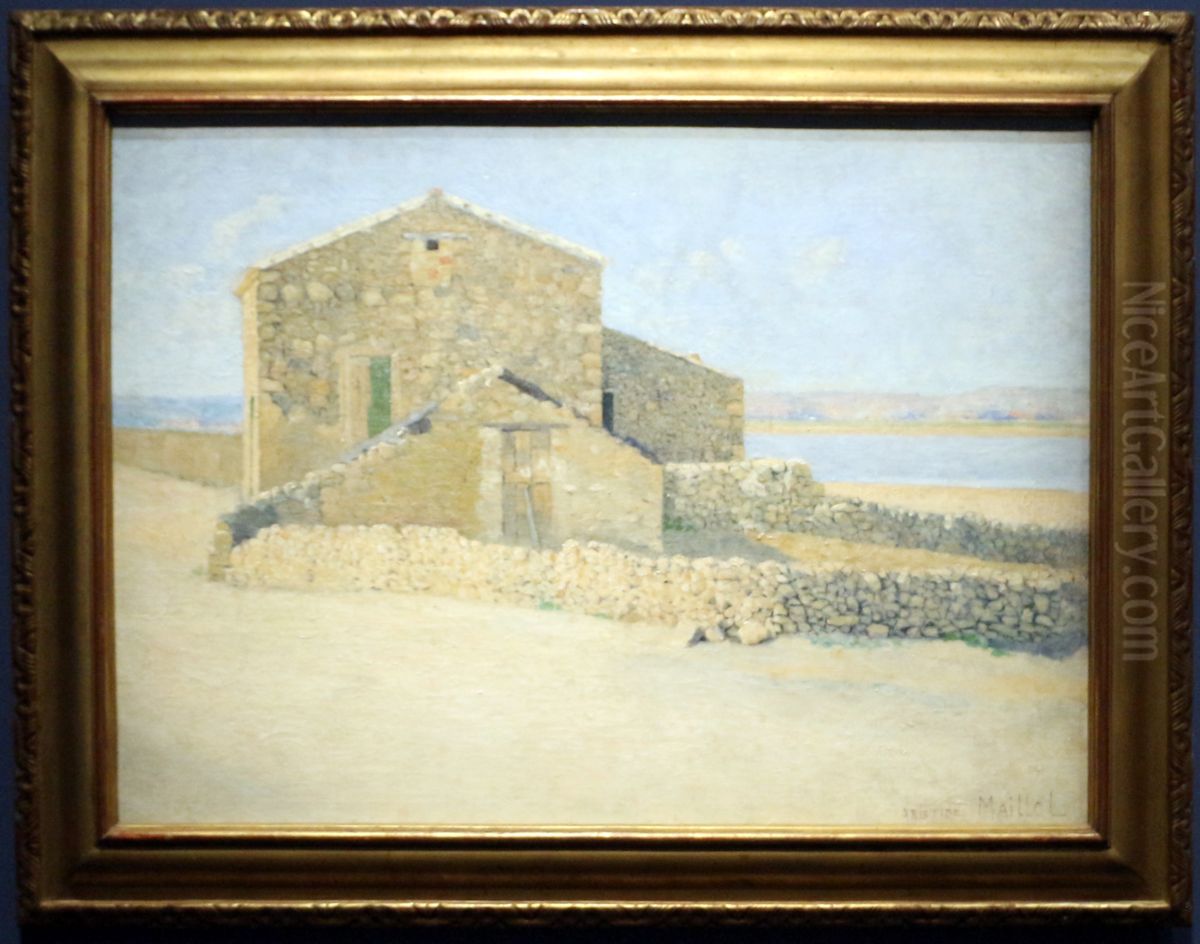 House in Roussillon Oil Painting by Aristide Maillol