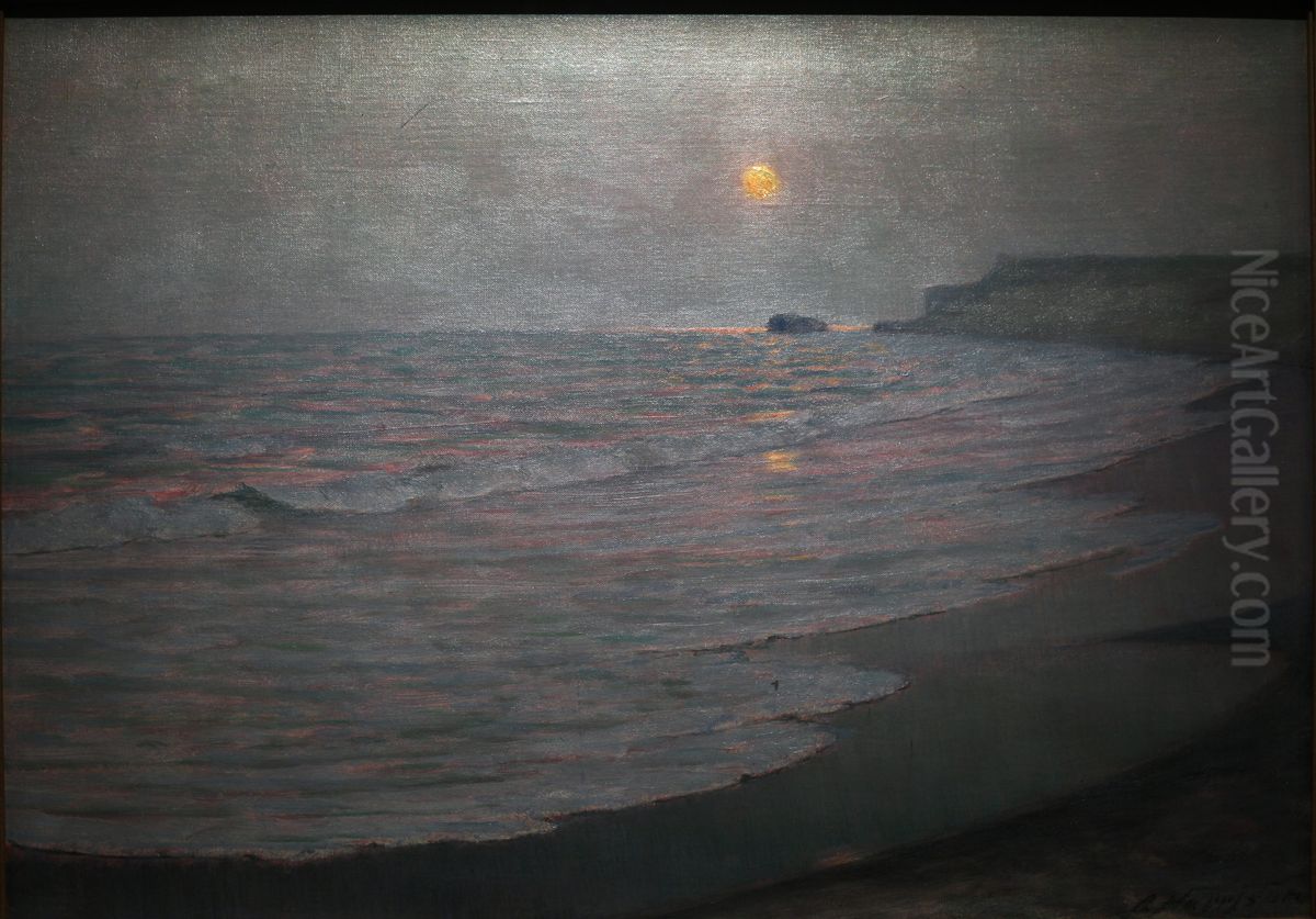 Marine Oil Painting by Thomas Alexander Harrison