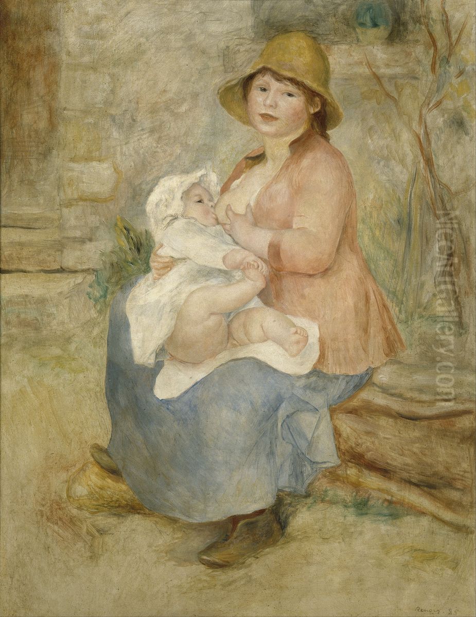 Maternity Oil Painting by Pierre Auguste Renoir