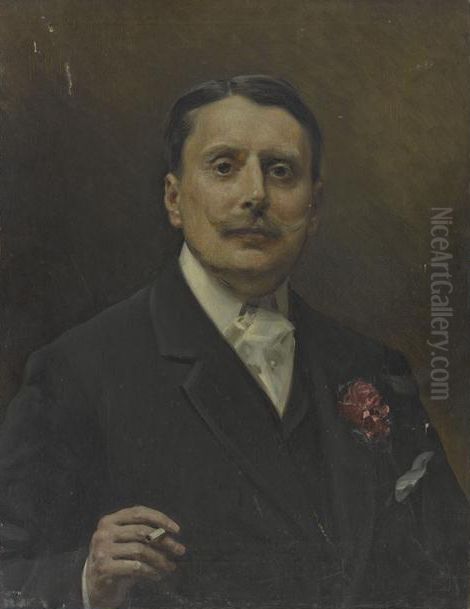 Portrait de Monsieur (Jacques Laurens) de Waru Oil Painting by Raimundo de Madrazo y Garreta