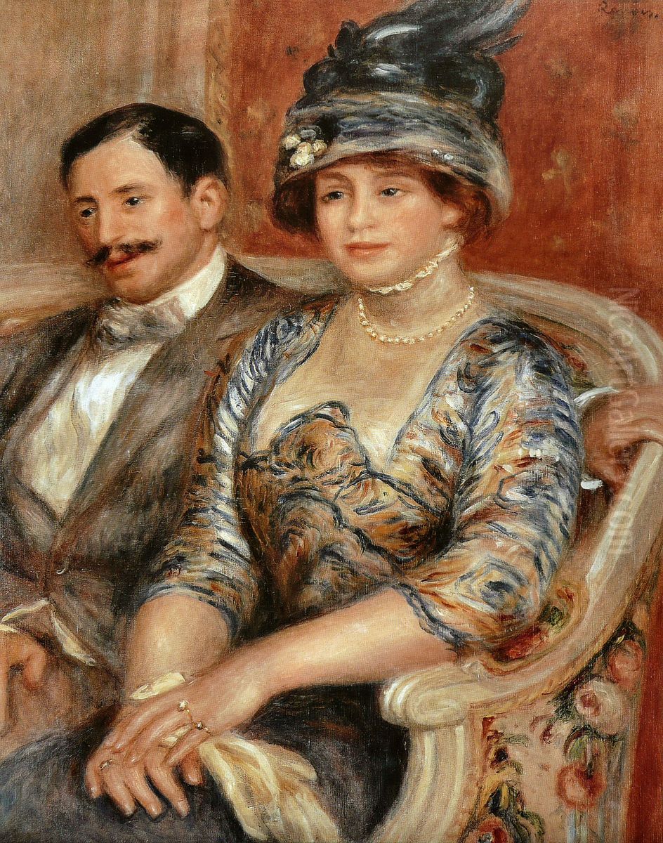 Monsieur et Madame Bernheim de Villers Oil Painting by Pierre Auguste Renoir