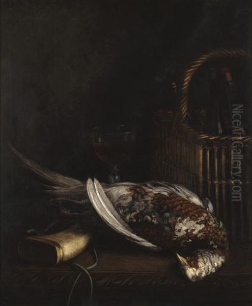 Still Life with Pheasant Oil Painting by Claude Oscar Monet