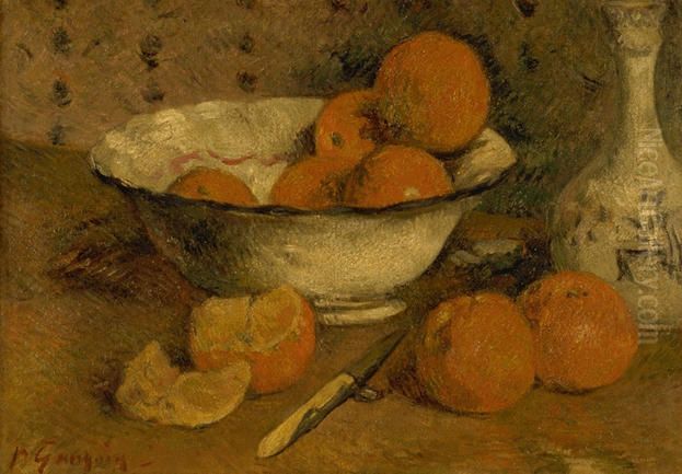 Nature morte aux oranges Oil Painting by Paul Gauguin