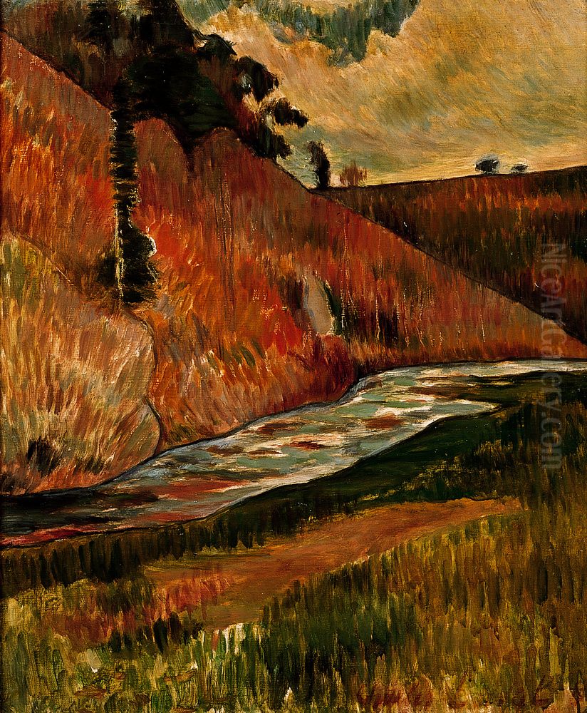 The Aven Stream Oil Painting by Charles Laval