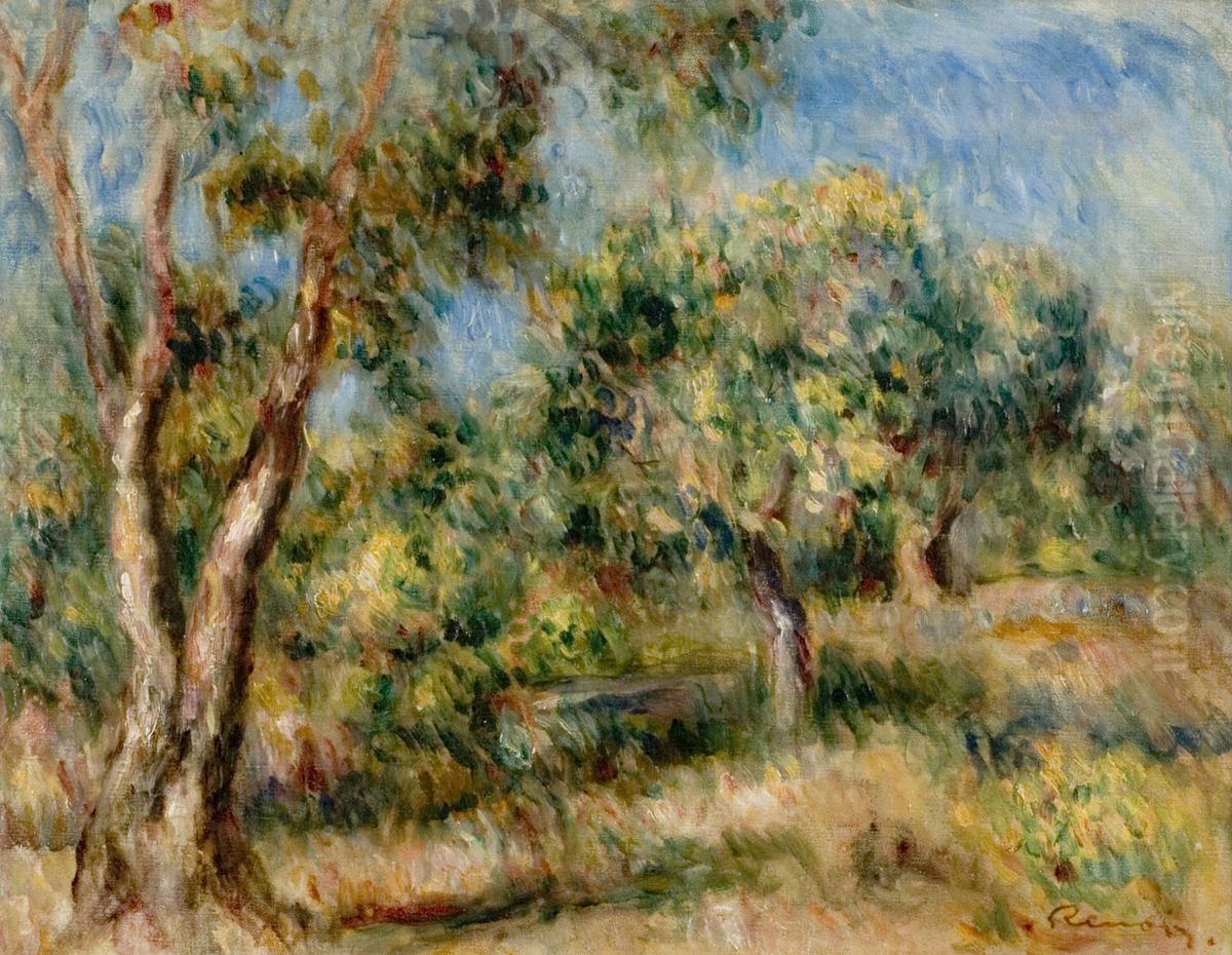 Landscape of Cagnes Oil Painting by Pierre Auguste Renoir
