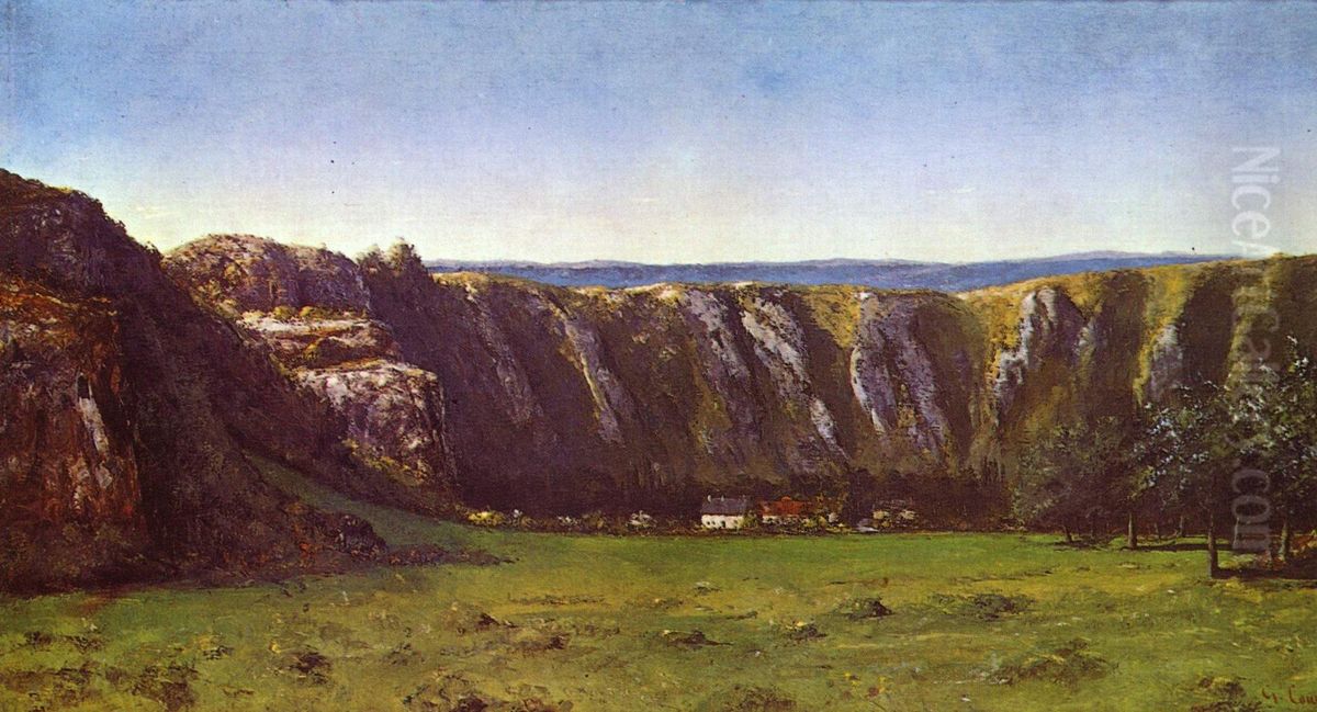 Rock of ten hours Oil Painting by Gustave Courbet