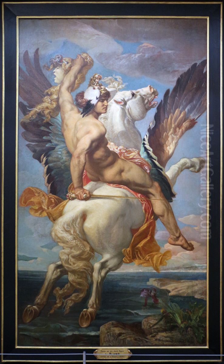 Perseus Oil Painting by Joseph Paul Blanc