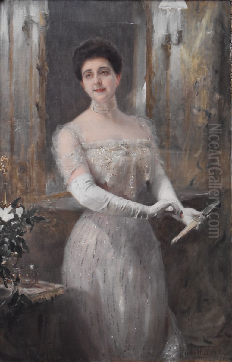 Paul Chabas - Portrait de la femme de l'artiste Oil Painting by Paul Emile Chabas