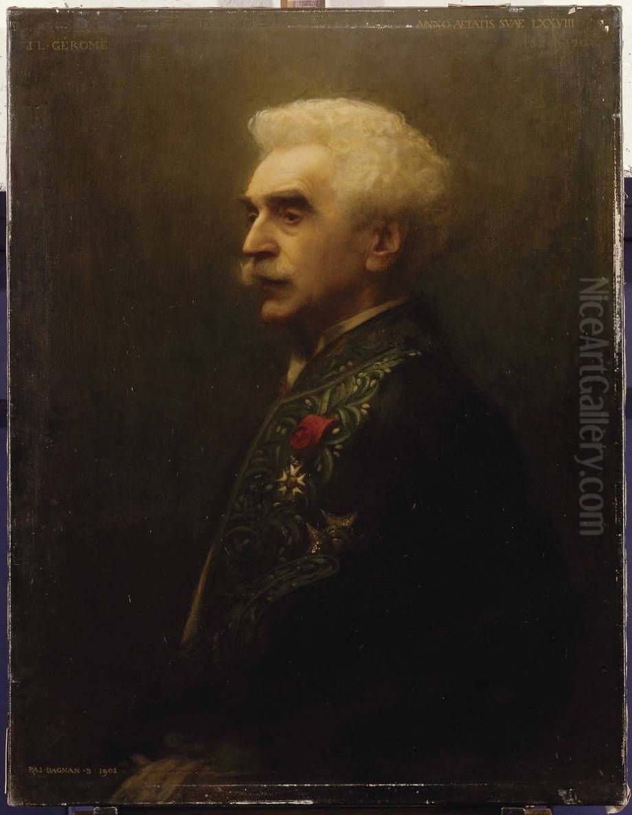Portrait de Leon Gerome Oil Painting by Pascal Dagnan-Bouveret