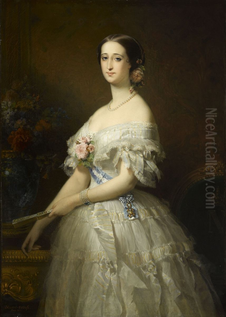 Portrait of the Empress Eugenie Oil Painting by Edouard Louis Dubufe