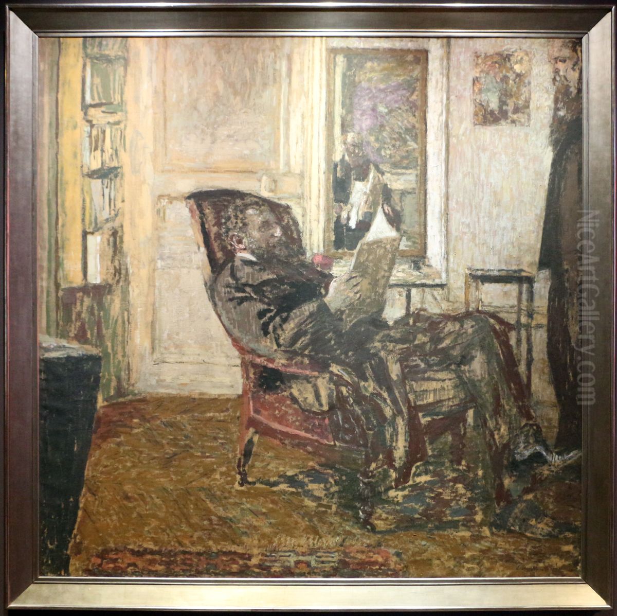 ritratto di thadee natanson in poltrona Oil Painting by Jean-Edouard Vuillard