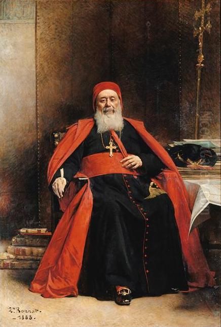 Le cardinal Charles Lavigerie, archeveque d'Alger (1825-1892) Oil Painting by Leon Bonnat