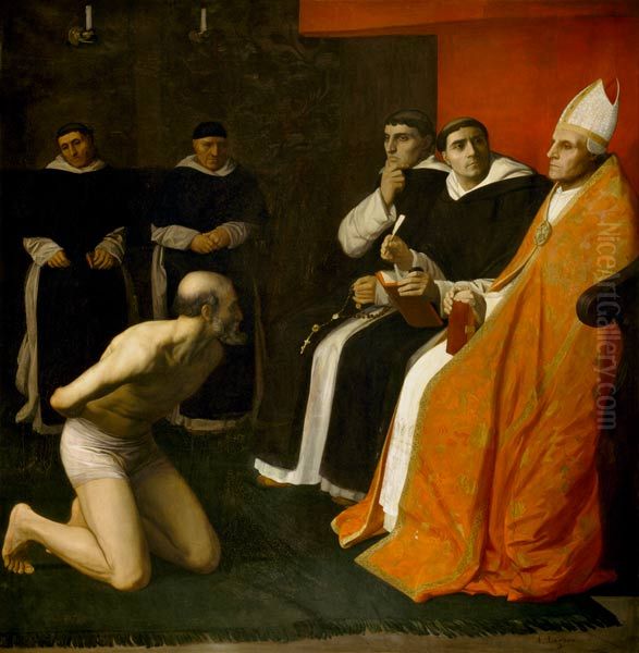 An apology Oil Painting by Alphonse Legros