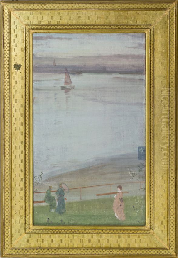 Variations in Violet and Green (painting) Oil Painting by James McNeill Whistler