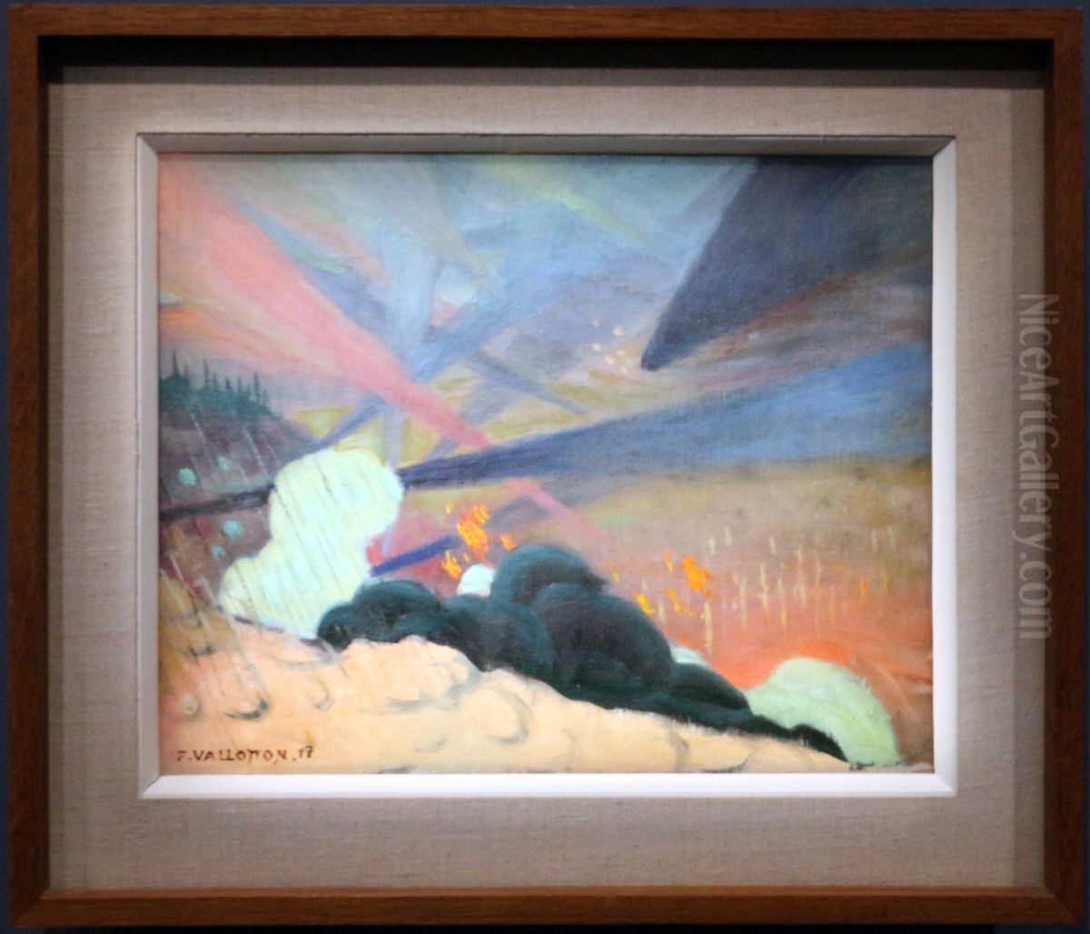 Verdun, sketch Oil Painting by Felix Vallotton