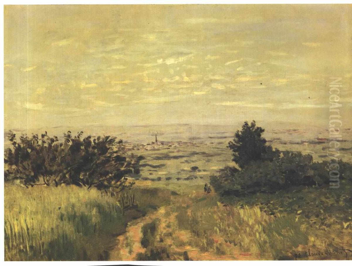 View to the plain of Argenteuil Oil Painting by Claude Oscar Monet