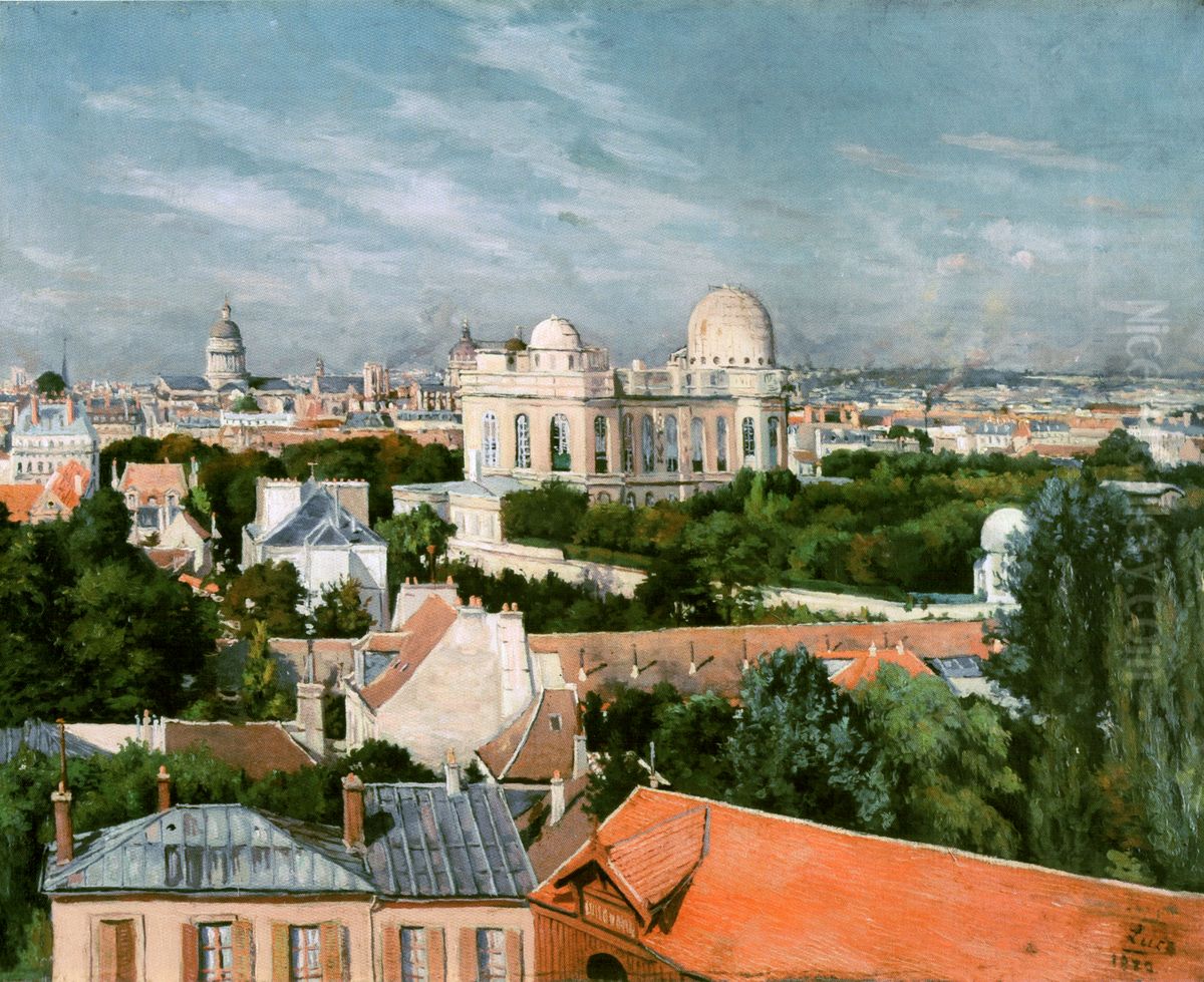 Vue du quartier de l'Observatoire Oil Painting by Maximilien Luce