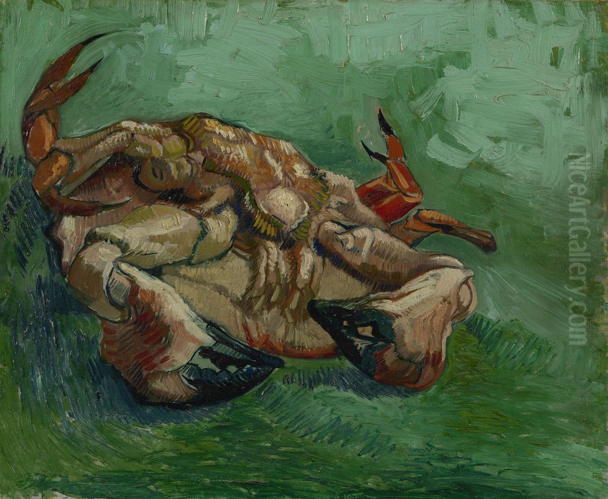 A crab on its back Oil Painting by Vincent Van Gogh