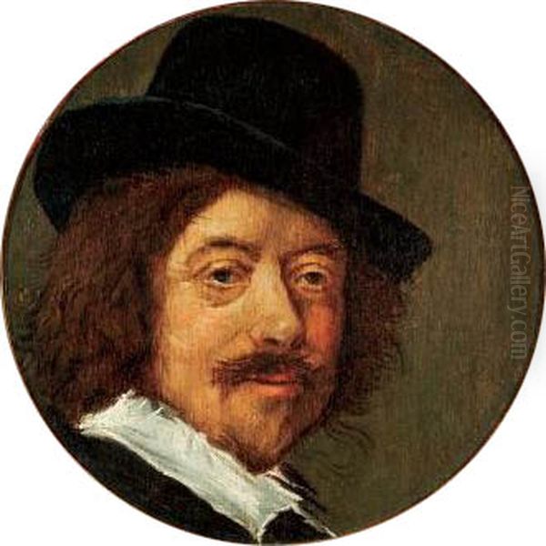 Portrait of Frans Hals (1582-1666) Oil Painting by Frans Hals