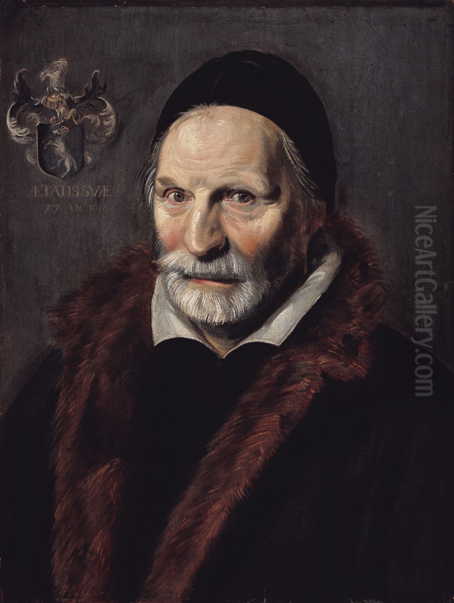 Portrait of Jacobus Hendricksz Zaffius Oil Painting by Frans Hals