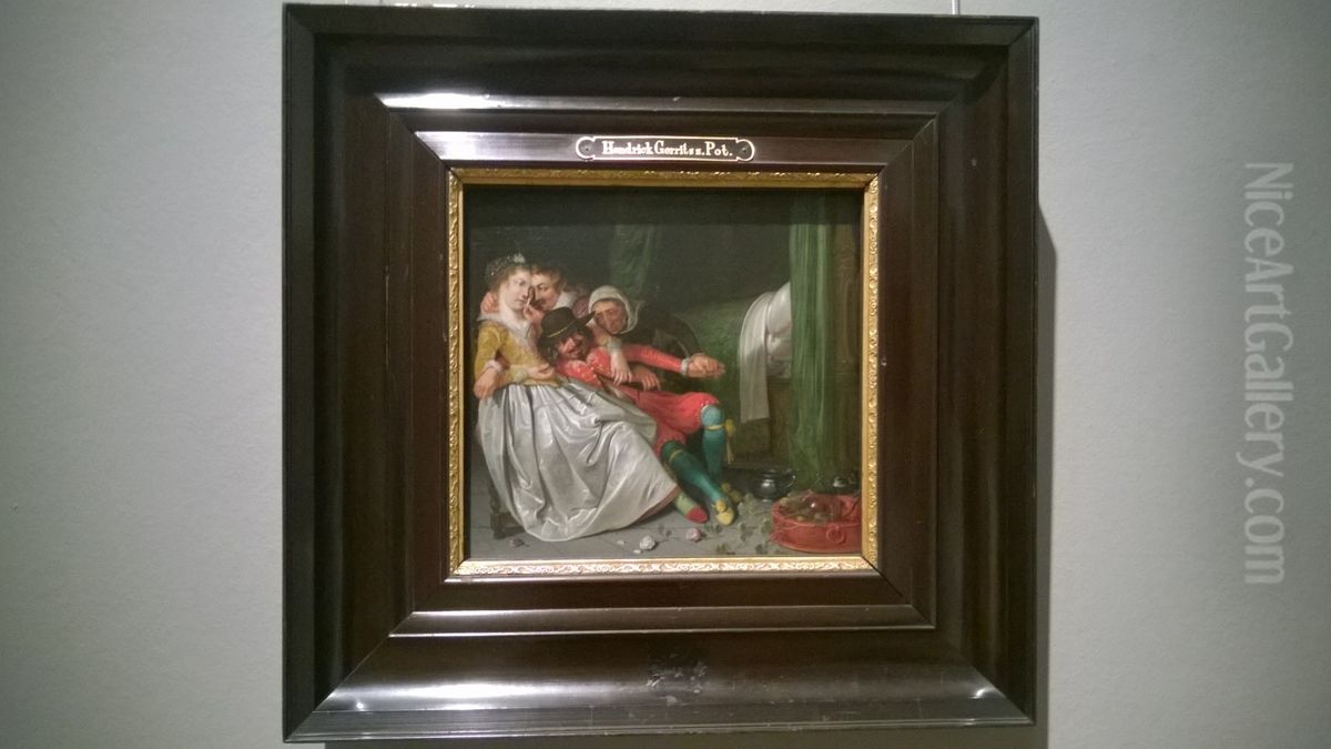 Merry Company Oil Painting by Hendrik Gerritsz Pot