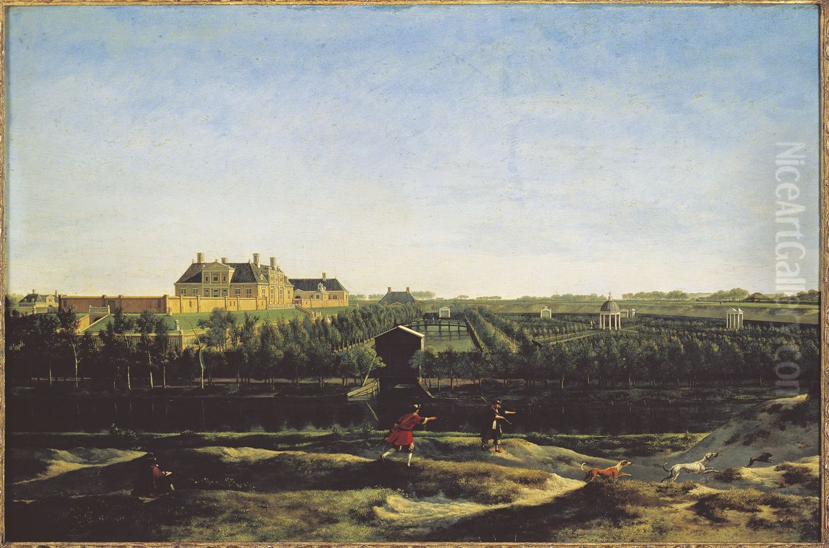 Huis Elswout, Overveen Oil Painting by Gerrit Adriaenszoon Berckheyde