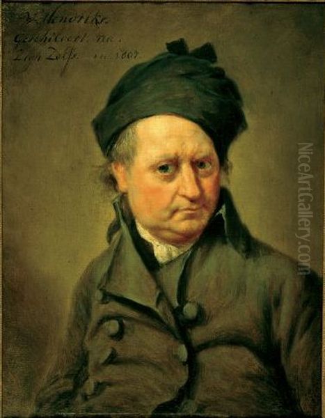 Self-portrait Wybrand Hendriks (1744-1831) Oil Painting by Wybrand Hendricks