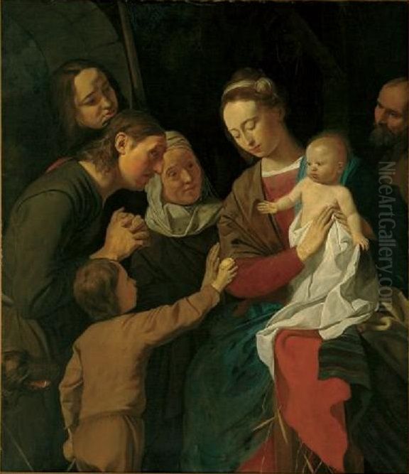 The Adoration of the Shepherds Oil Painting by Leendert Van Der Cooghen