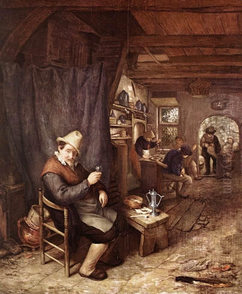 The Drinker Oil Painting by Adriaen van Ostade