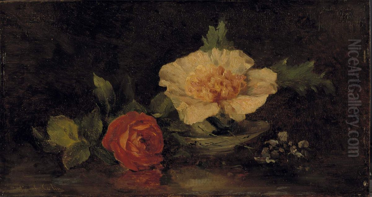 Roses Oil Painting by Paul-Alfred Colin