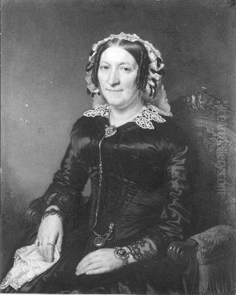 Vrouwenportret Oil Painting by Johan Heinrich Neuman