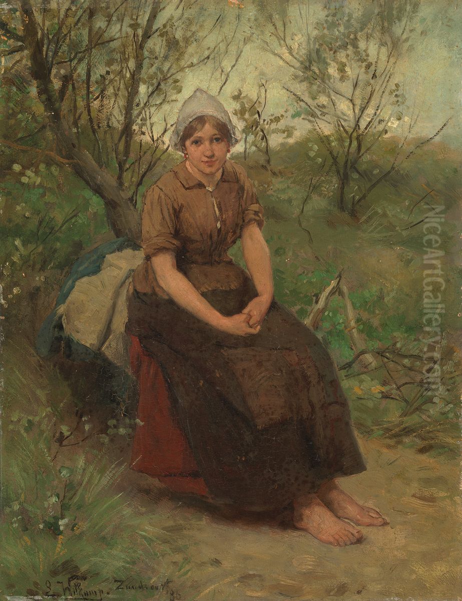 Zandvoortse vrouw Oil Painting by Ernst Witkamp