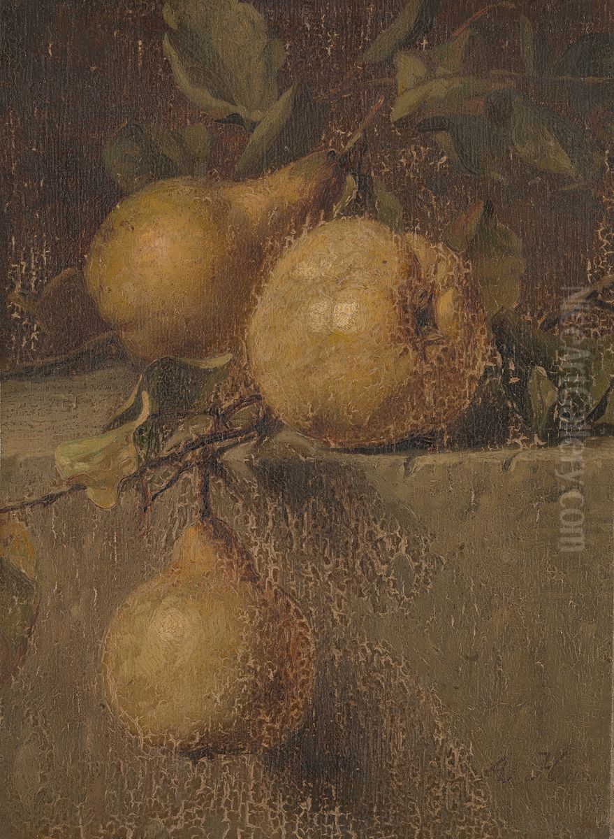 Kweeperen Oil Painting by Adriana Johanna Haanen