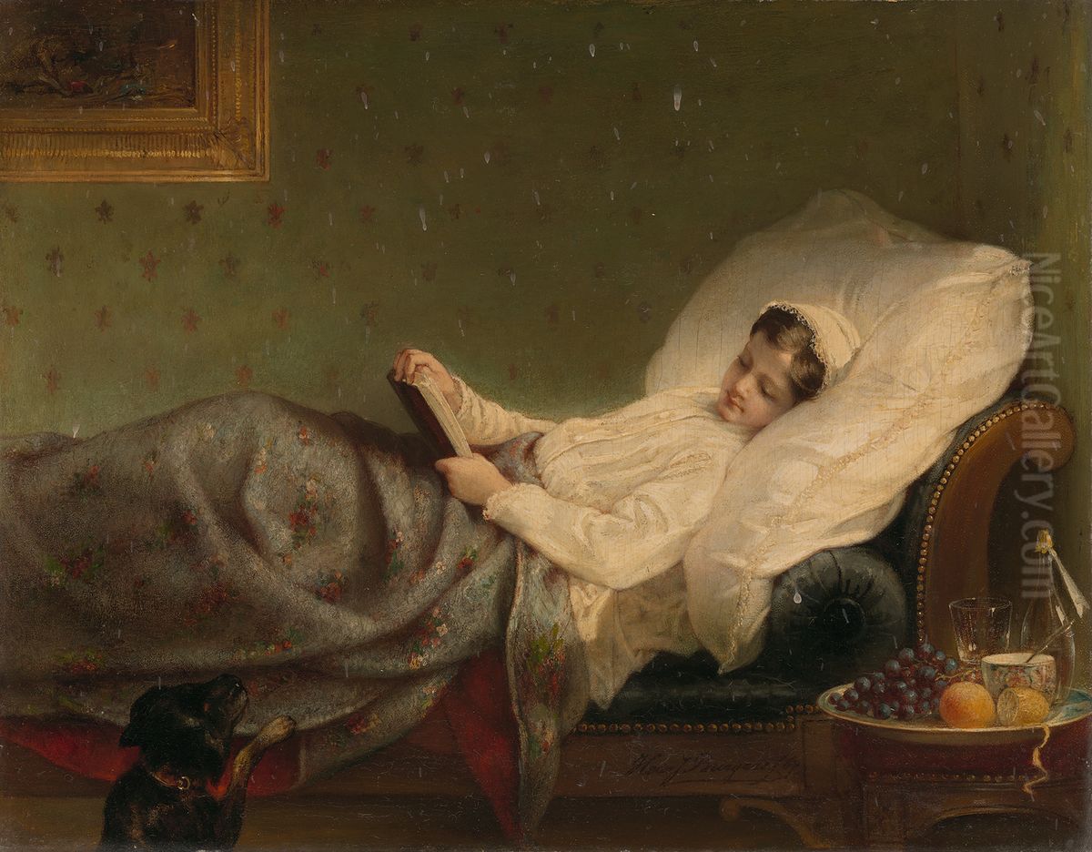 Aan de beterende hand Oil Painting by Hein Burgers