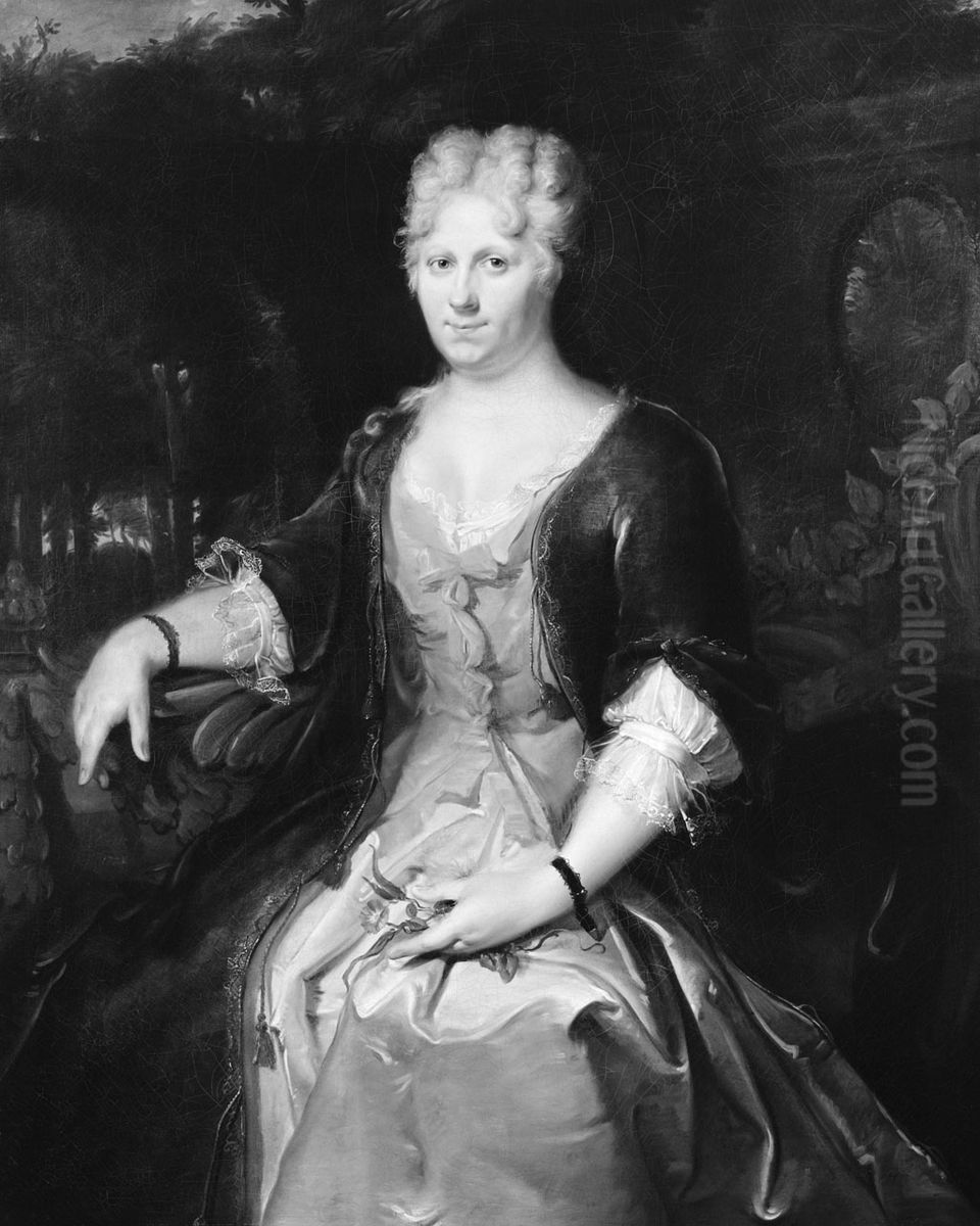 Portret van een vrouw Oil Painting by Cornelis Troost